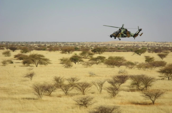 Un hélicoptère de combat Tigre de la mission Barkhane au Mali, le 1er novembre 2017 