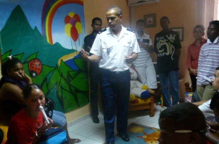 Jeudi 23 juin 2011 - Inauguration de trois fresques à la Brigade de prévention de la délinquance juvénile à la caserne Vérines de Saint-Denis (Photo D.R)