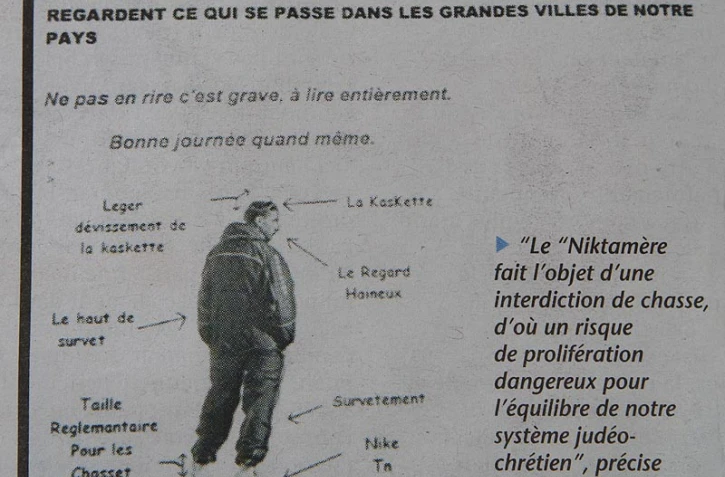 Affiche raciste