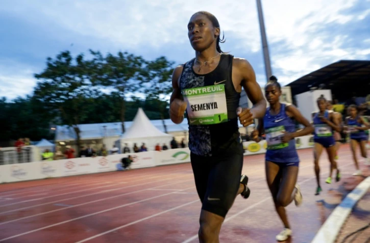 La Sud-Africaine Caster Semenya lors du 2000 m au meeting de Montreuil, le 11 juin 2019