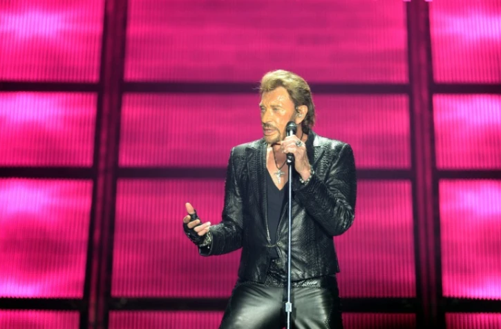 Johnny Hallyday en concert à Bordeaux le 5 décembre 2013