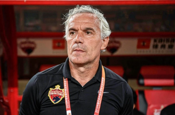 Roberto Donadoni, l'entraîneur italien du club chinois du Shenzhen FC, le 29 octobre 2019 à Shenzhe