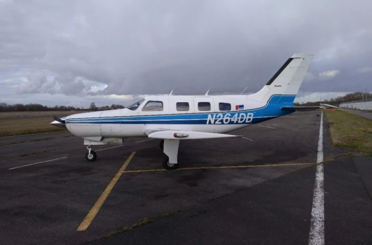 Photo de l'avion qui transportait Emiliano Sala et s'atait abîmé dans la Manche le 21 janvier 2019