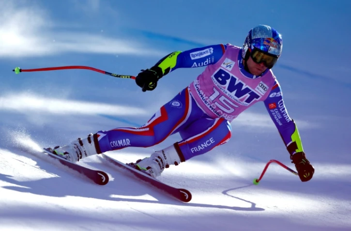 Alexis Pinturault sur la piste du super-G de Beaver Creek, dans le Colorado, le 3 décembre 2021