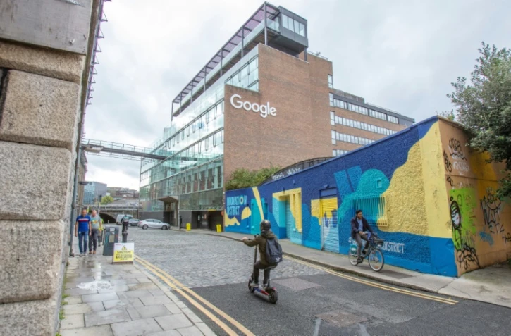 Les bureaux de Google à Dublin, le 7 octobre 2021