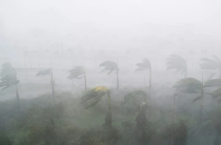 La ville de Miami frappée par l'ouragan Irma, le 10 septembre 2017