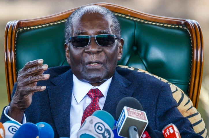 Robert Mugabe lors d'une cérémonie à l'Open University de Harare, le 17 novembre 2017