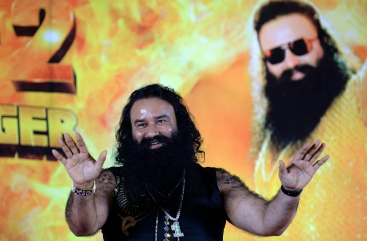 Le gourou de la secte Dera Sacha Sauda (DSS) Gurmeet Ram Rahim Singh, le 8 septembre 2015 à Bombay