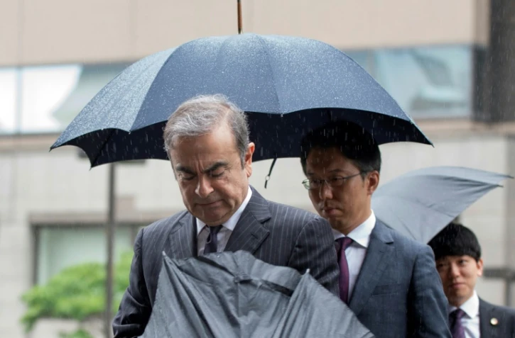 L'ex-PDG de Renault-Nissan Carlos Ghosn, à son arrivée au tribunal de Tokyo, le 24 juin 2019