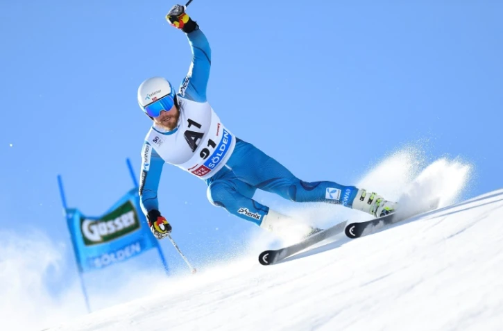 Le Norvégien Kjetil Jansrud lors du slalom géant de Sölden en Autriche, le 23 octobre 2016