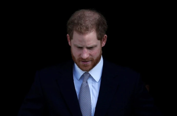 Le prince Harry au palais de Buckingham à Londres le 16 janvier 2020