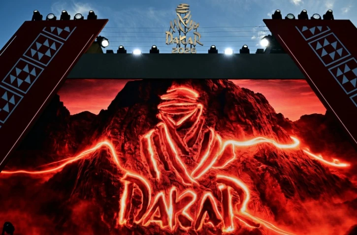 Le logo du Dakar lors de la 48e édition, le 16 janvier 2026 en Arabie saoudite