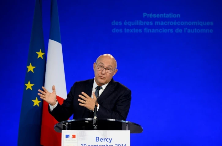 Le ministre de l'Economie et des Finances Michel Sapin à Paris le 20 septembre 2016