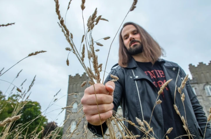 Randal Plunkett dans le domaine de son château à Dunsany (Irlande), le 13 octobre 2021