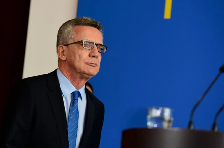 Le ministre de l'Intérieur allemand, Thomas de Maizière, à Berlin le 11 août 2016