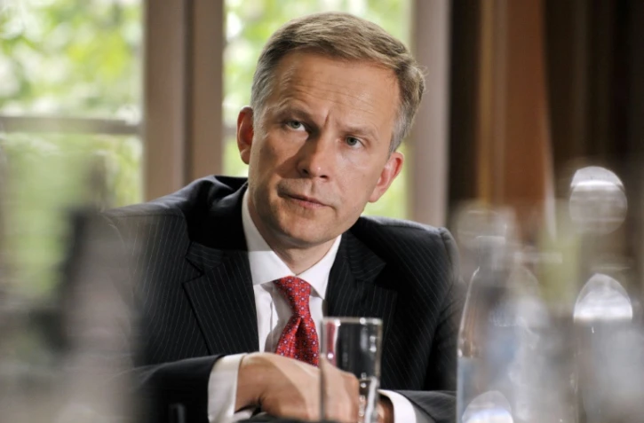 Gouverneur de la banque centrale de Lettonie, et membre du conseil des gouverneurs de la BCE, Ilmars Rimsevics, ici à Helsinki le 28 mai 2009,
a été inculpé pour corruption