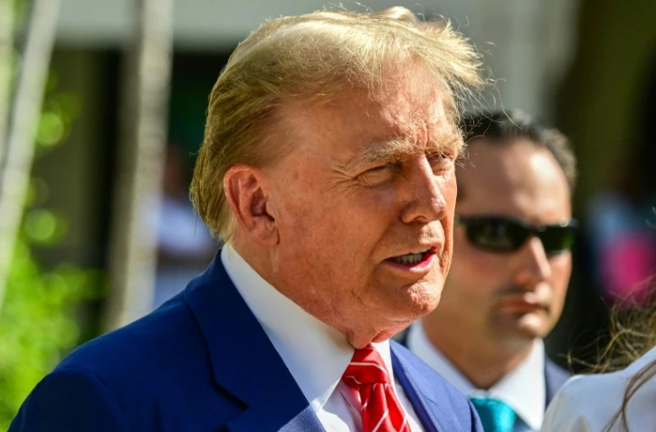 L'ancien président américain Donald Trump à Palm Beach, en Floride, le 19 mars 2024