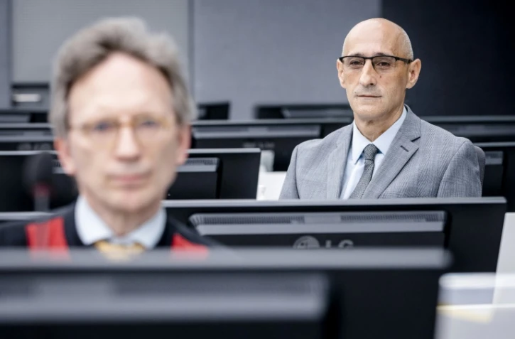 Salih Mustafa, ancien commandant de l'Armée de libération du Kosovo (UCK), comparaît lors d'une audience préliminaire devant le tribunal spécial pour le Kosovo à La Haye, le 9 juin 2021