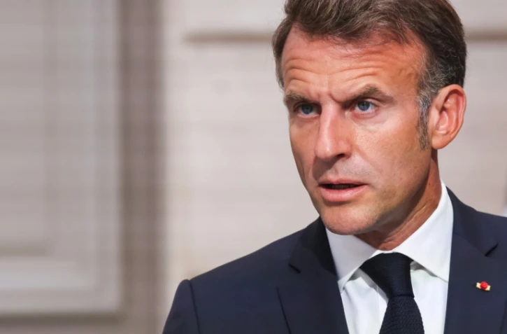 Le président français Emmanuel Macron lors d'une conférence de presse à l'issue du Sommet de la Coalition des Volontaires, au Palais de l'Élysée, à Paris, le 4 septembre 2025