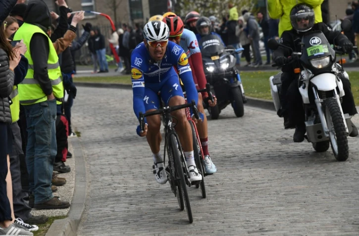 le Belge Philippe Gilbert (Deceuninck) lors de la 117e édition de Paris-Roubaix, le 14 avril 2019 à Roubaix