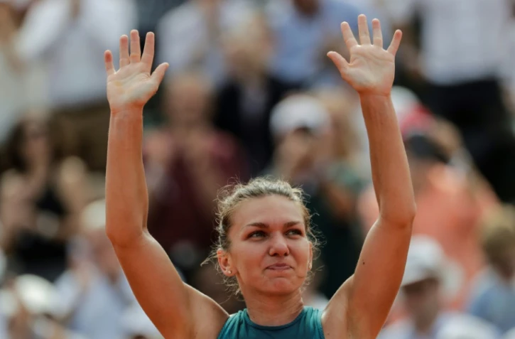 La Roumaine Simona Halep remporte Roland-Garros en battant en finale l'Américaine Sloane Stephens, le 9 juin 2018