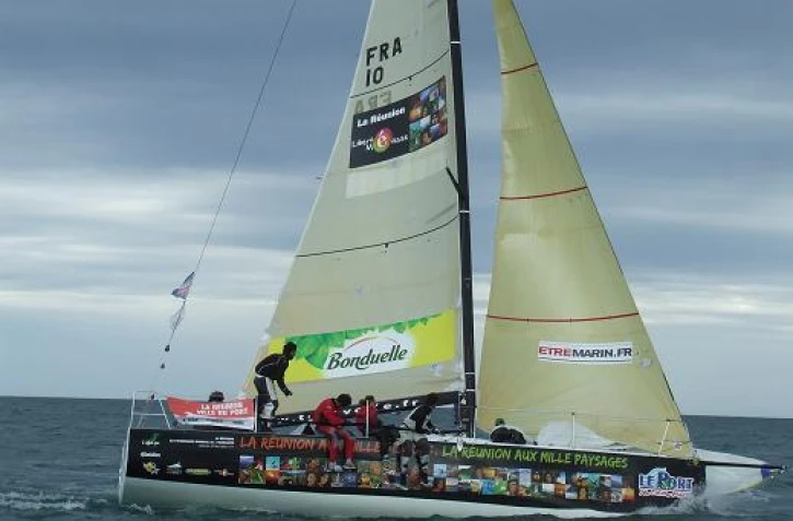 Tour de France à la voile 2011 - Le bateau ÎLe de La Réunion Ville du Port (Photo D.R.)