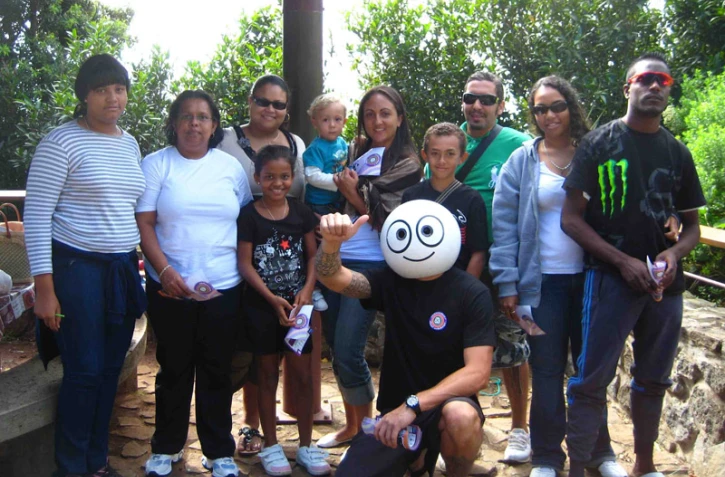 Saint-André - Dimanche 17 juillet 2011 - Sam sur l'aire de pique-nique au Colosse (Photo D.R.)