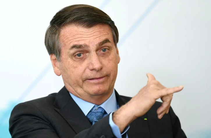 Le président brésilien Jair Bolsonaro le 16 août 2019 à Brasilia