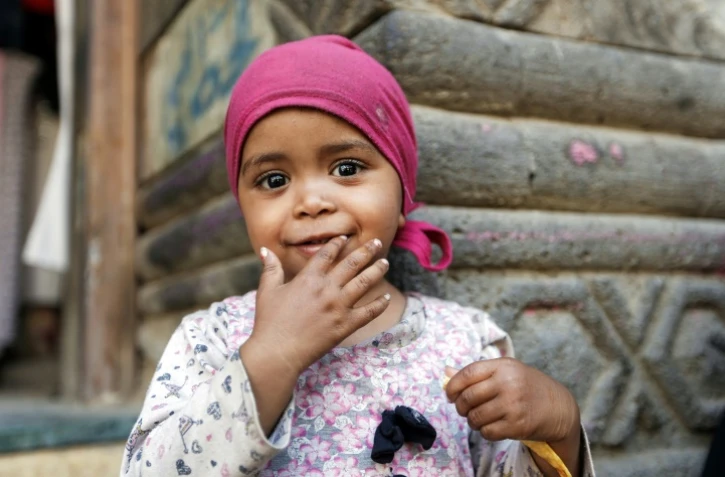Une fillette yéménite dans une rue de Sanaa, le 24 janvier 2017
