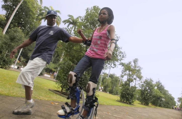 Mercredi 20 juillet 2011 - Mercredi dédié à la jeunesse au jardin de l'Etat à Saint-Denis
(Photo Michel Désiré)