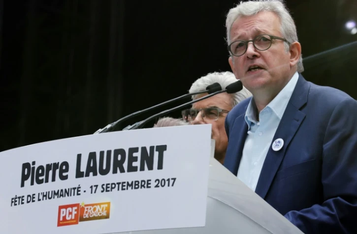 Le secrétaire national du Parti communiste, Pierre Laurent, le 17 septembre 2017 à La Courneuve près de Paris