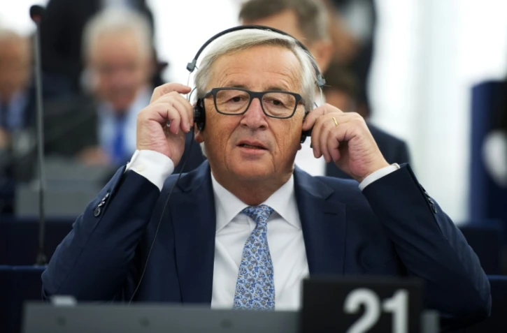 Le président de la Commission européenne Jean-Claude Juncker à Strasbourg, le 13 septembre 2017
