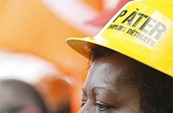 Manifestation des syndicats du BTP (photo d'archives)