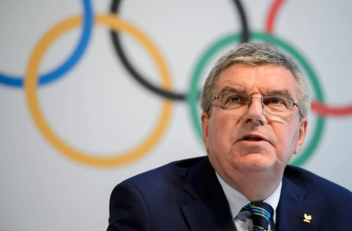 Le président du CIO Thomas Bach en conférence de presse lors du sommet olympique à Lausanne, le 21 juin 2016