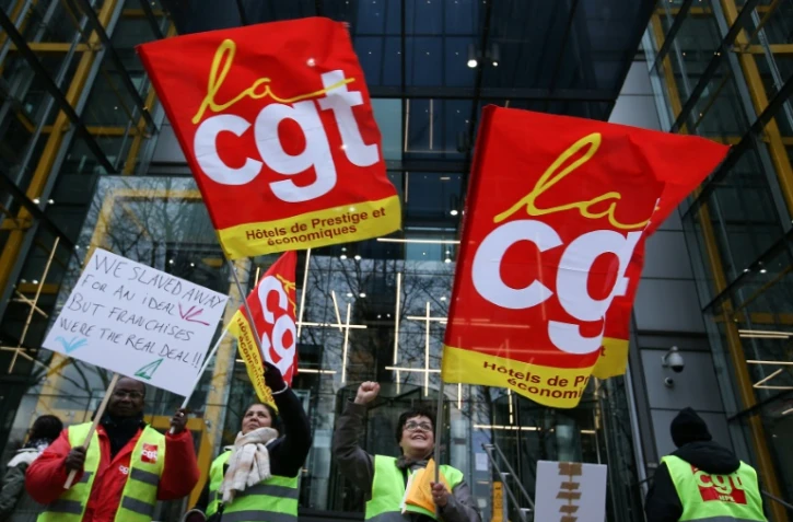 Manifestation CGT à Londres, le 15 février 2017