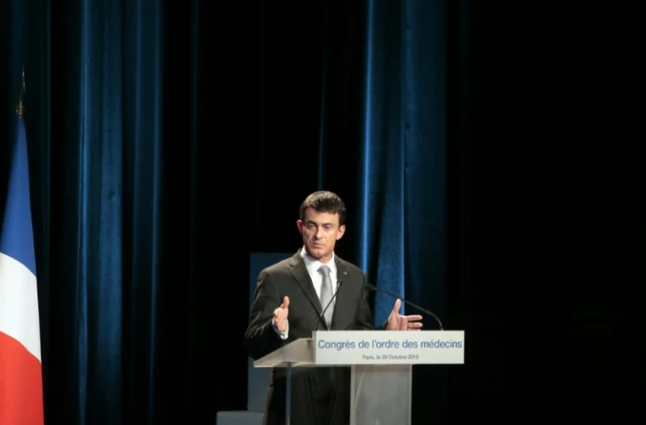 Manuel Valls à Paris, le 29 octobre 2015