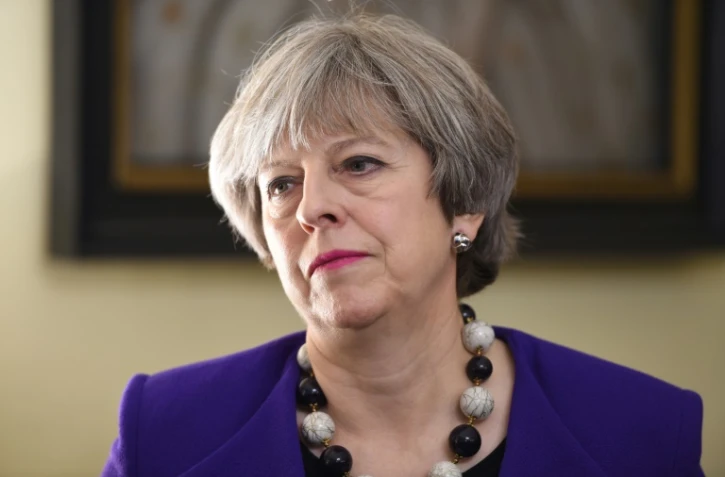 La Première ministre britannique Theresa May, le 17 janvier 2018 à Londres