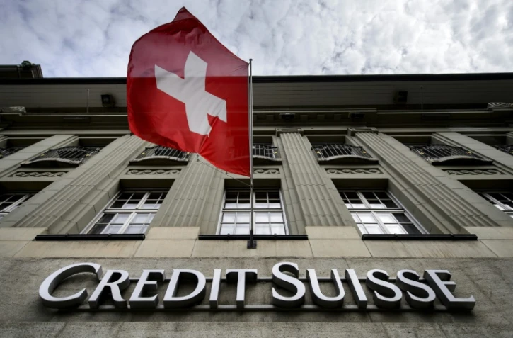Une banque Crédit Suisse, le 8 mai 2014 à Bern
