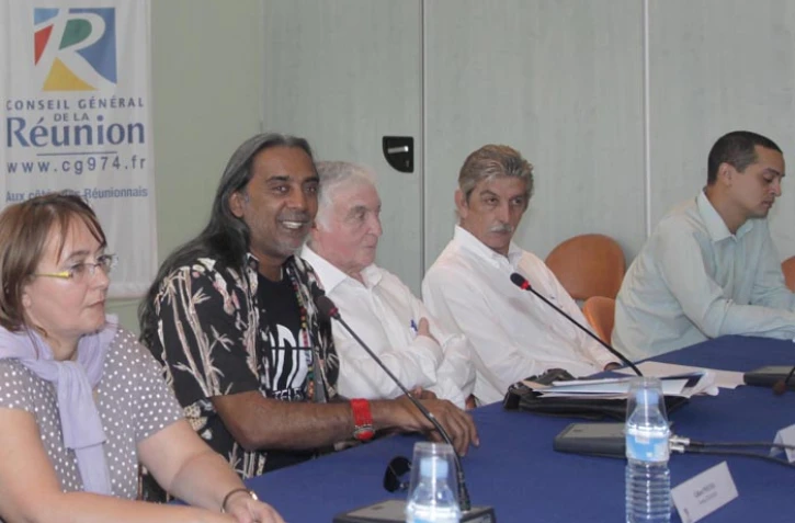 Mercredi 27 juillet 2011 - Conférence de presse sur le bilan de la délégation réunionnaise du Conseil général suite à leur séjour à Pondichéry
(Photo Michel Désiré)