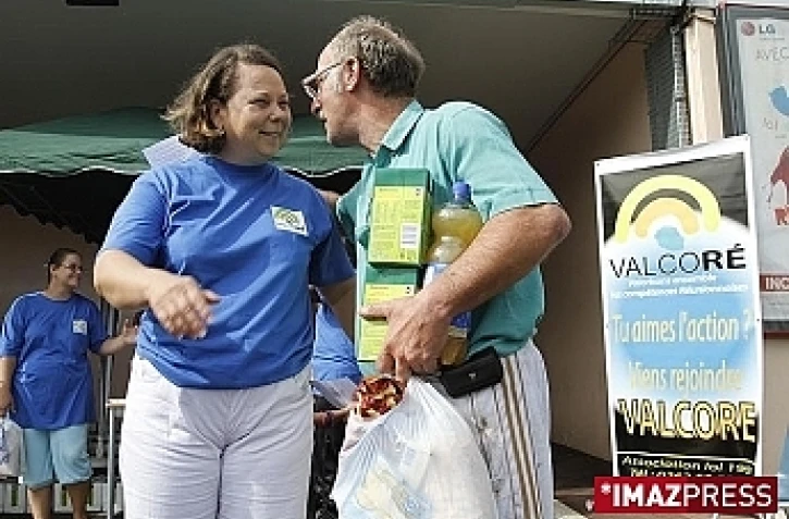 Distribution de colis alimentaires de l'association Valcoré (photo d'archives)