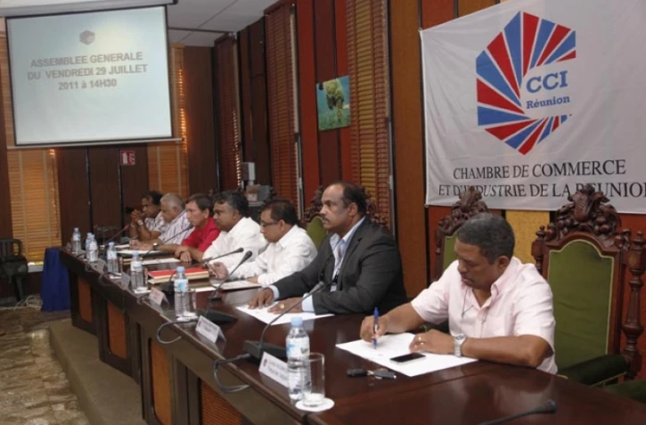 Vendredi 29 juillet 2011 - Assemblée générale à la Chambre de Commerce et d'Industrie de la Réunion.
(Photo Michel Désiré)