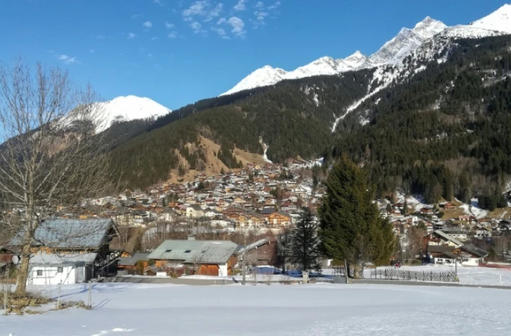 Les Contamines-Montjoie proche du Mont Blanc dans les Hautes-Alpes le 8 février 2020