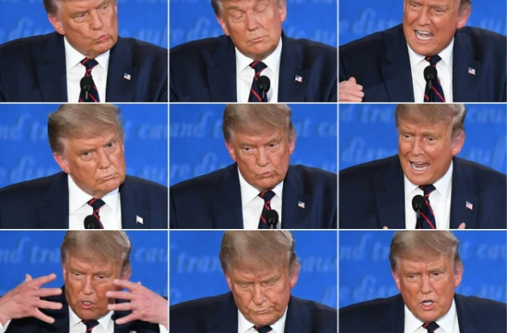 Donald Trump lors de son premier débat avec Joe Biden, le 29 septembre 2020 à Cleveland, dans l'Ohio