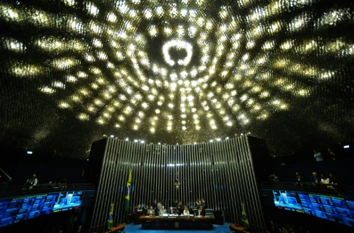 Le sénat en session plénière à Brasilia le 9 août 2016