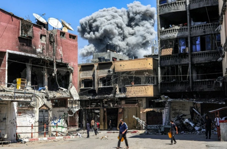 Bombardement israélien à Jabalia, dans le nord de la bande de Gaza, le 14 mai 2024