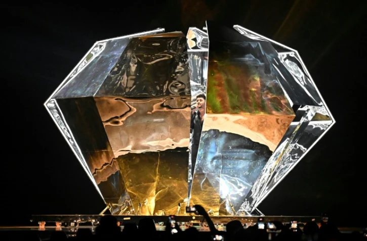 Le chanteur israélien Noam Bettan lors des répéitions pour la première demi-finale de l'Eurovision 2026 à Vienne, en Autriche, le 11 mai 2026