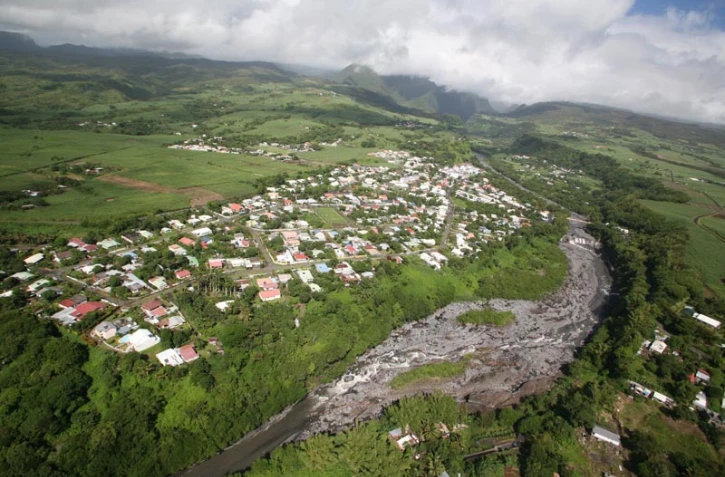 Vue aérienne de Bras Panon