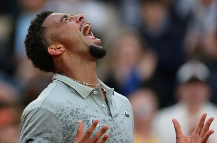 Le Français Arthur Fils a gagné son premier match au premier tour de Roland-Garros le 26 mai 2025 à Paris
