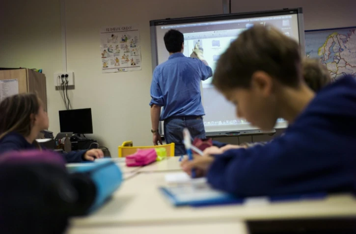 Une classe à Paris, le 9 septembre 2014