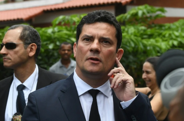 Le juge Sergio Moro quitte la résidence du président élu Jair Bolsonaro à Rio, le 1er novembre 2018